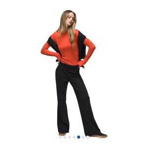 PRANA SUNRISE WIDE LEG PANT - WOMEN'S SMALL BLACK